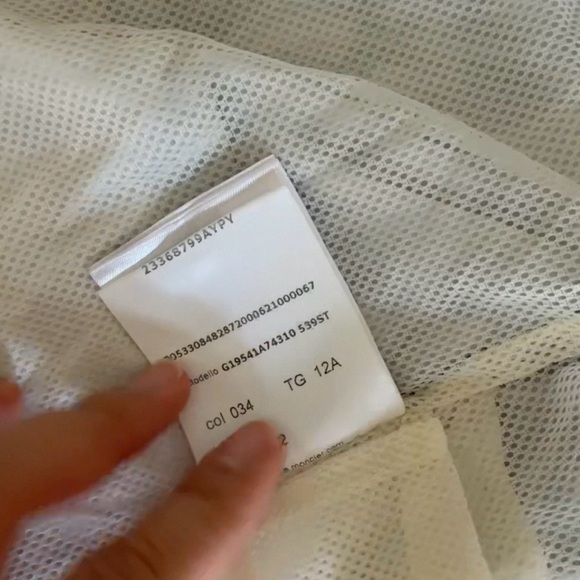 Moncler 100% authentic Kids Cream and Black coats jacket lightweight girl boy - Picture 8 of 9